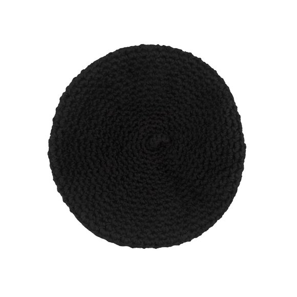 (Last Chance)Black Soft Knit Beret - Picture 1 of 2